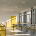 Szentpéterfa Elementary School / Can Architects - Interior Photography, Table, Windows, Chair